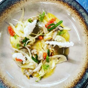 Restaurant Hermance Coquillage Fenouil Orange
